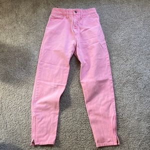 90s vintage Guess jeans, Georges Marciano for Guess, bubblegum pink, size 25